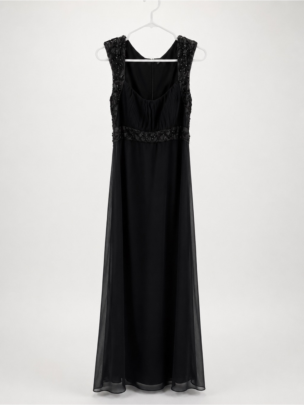 JS Boutique Black Beaded Maxi Dress
